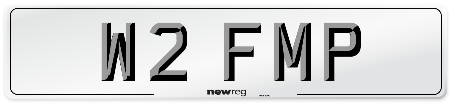 W2 FMP Number Plate from New Reg